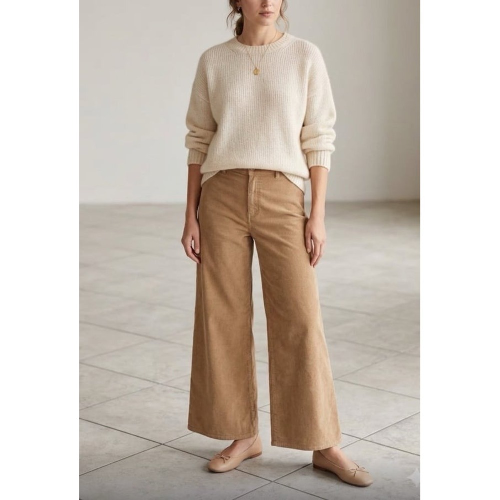 Universal Thread Women's Wide Leg Corduroy sailor Pants size 14